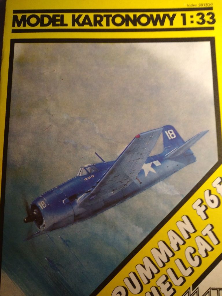 Model kartonowy Hrumman Hellcat F6F