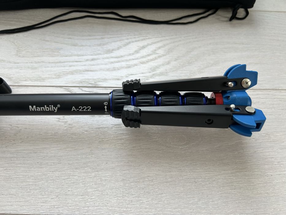 Monopod Manbily A-222 165cm z M-1 Mini stojak trójnóg statyw