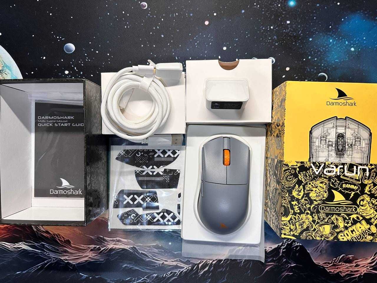 Мышь Darmoshark M3S Gray | 2000 Гц | PAW3395