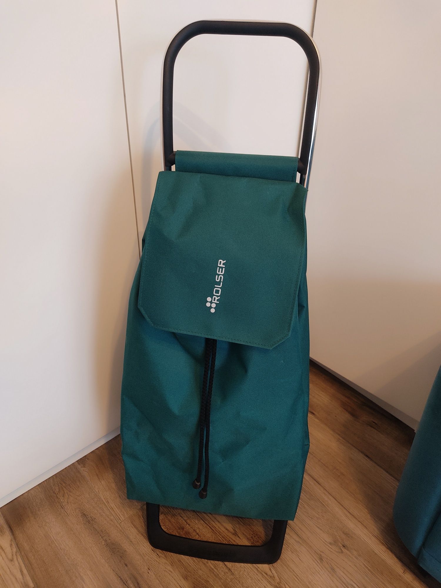 Wózek na zakupy Rolser zielony 40l, 40 kg