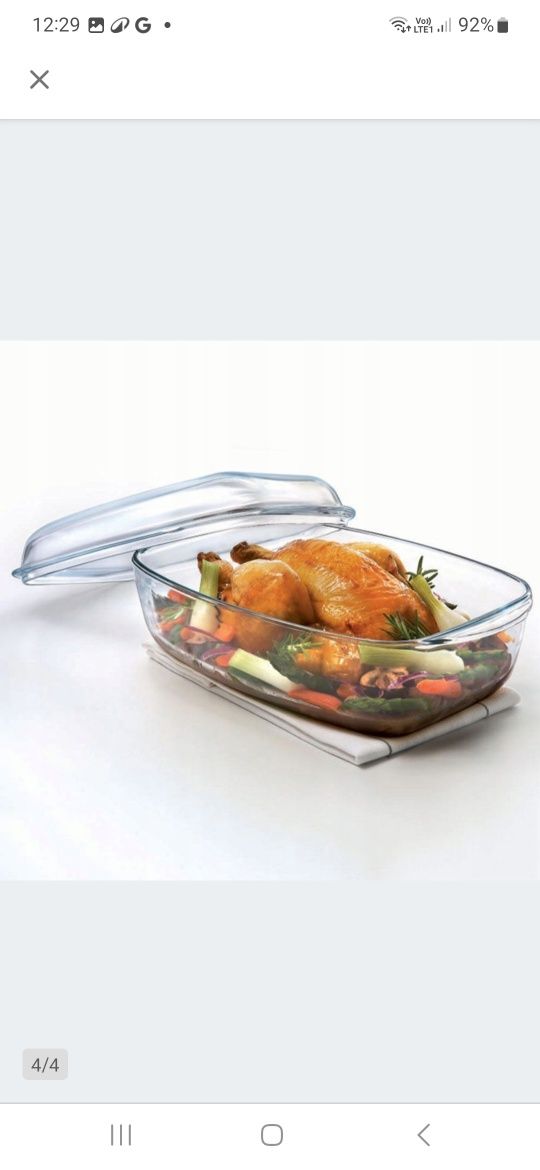 Pyrex naczynie ŻAROODPORNE ESSENTIALS z pokrywką 7L