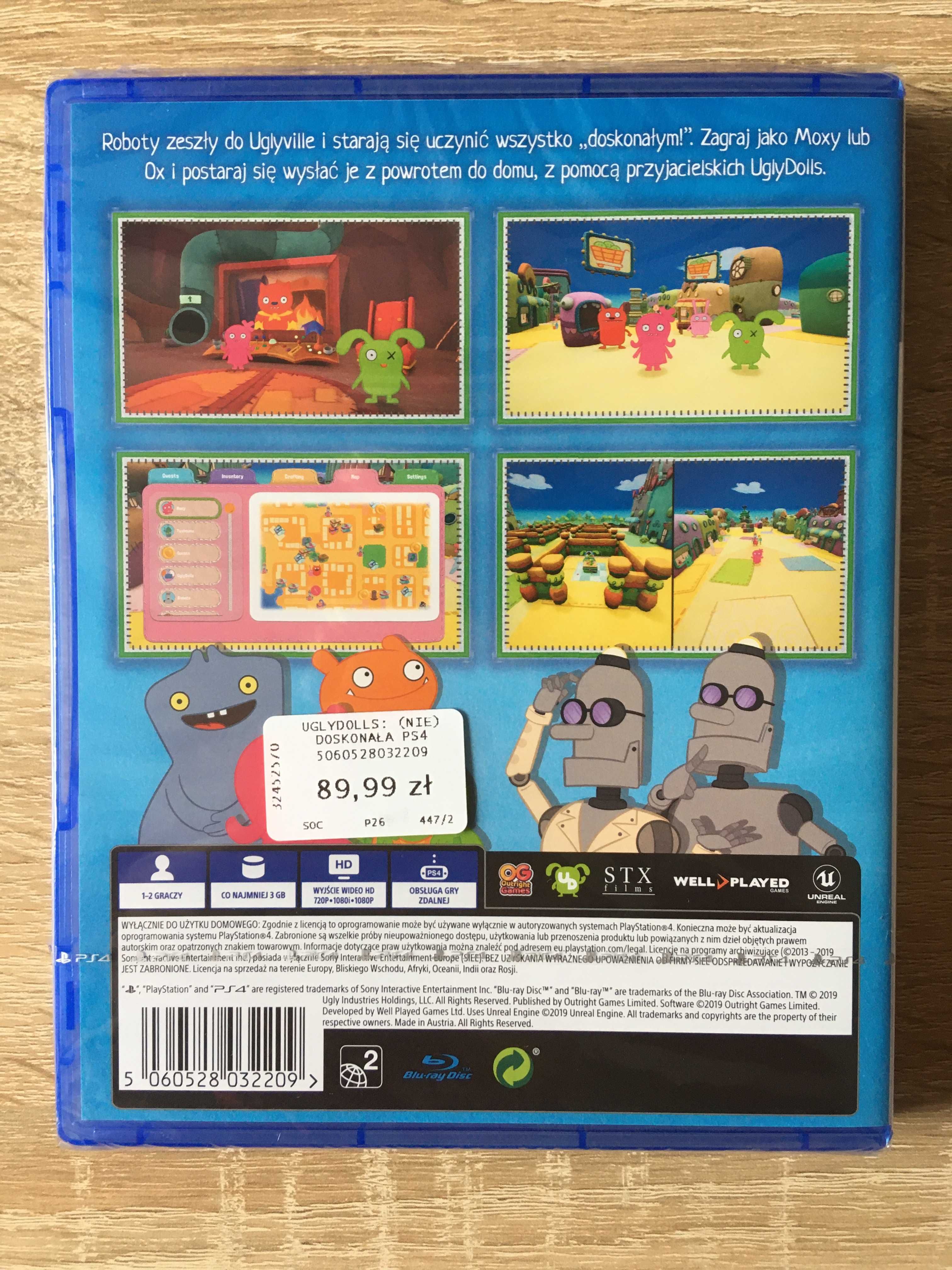 UglyDolls: (Nie)doskonała przygoda - PS4 - PL - NOWA, FOLIA