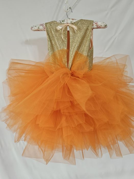 Сукня мандаринка на новий рік у садочок Сукня помаранчева оранжава