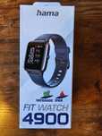Hama Fit Watch 4900 czarna koperta niebieski pasek (178604)