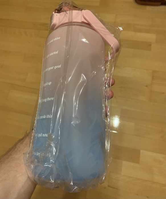 BUTELKA na wodę 2L ze skalą czasową!Fitnes Zdrowie!MEGA OKAZJA!