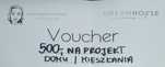 Voucher o wartości 500 zł. na projekt domu/mieszkania