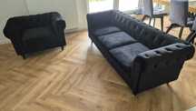 Sofa i fotel Chesterfield nowa