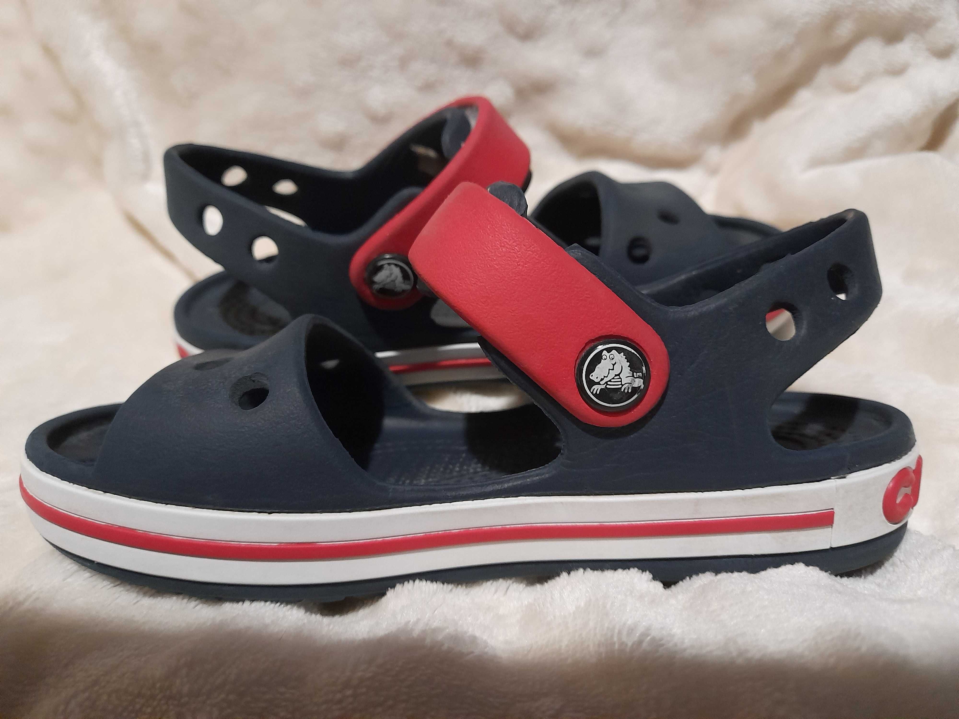 Crocs Crocband sandałki r.  C1027/28 wew. 16 cm granatowe