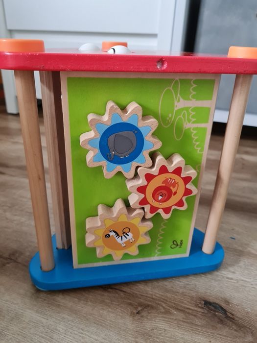 Hape, drewniany trójkąt aktywności, dydaktyczny, zabawka roku,  10 m+