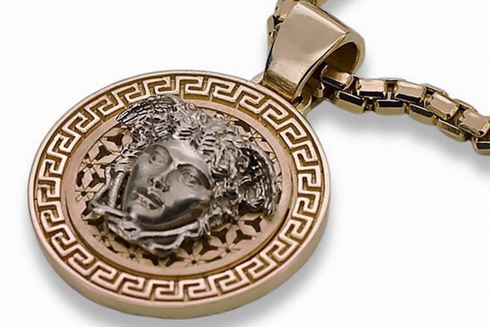Zawieszka z różowego złota 14k 20g Meduza grecka droga cpn053rw Poznań