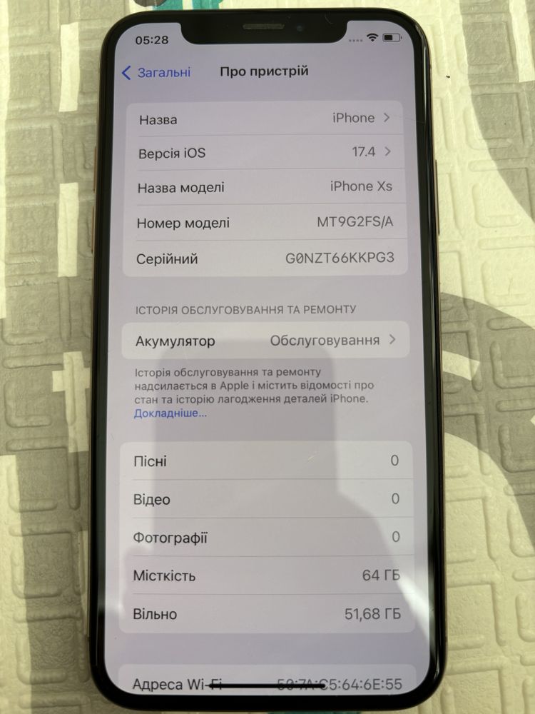 Apple iphone XS 64gb