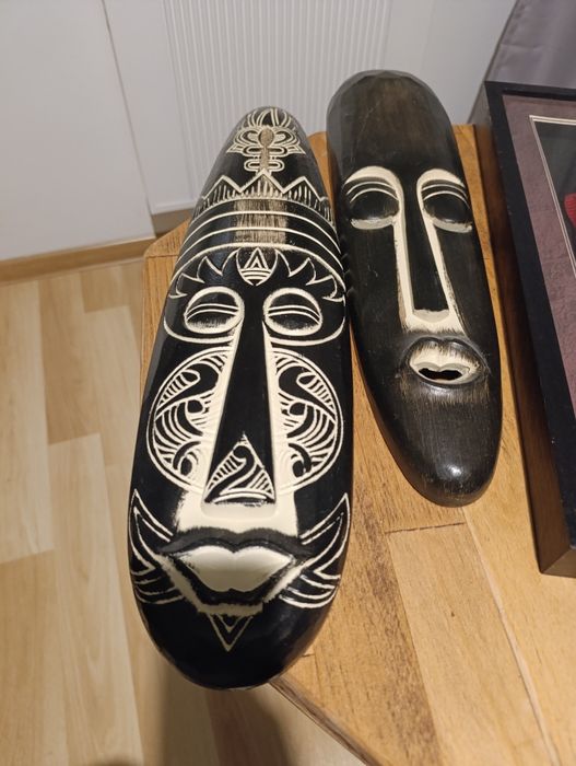 Obrazy + maski styl afrykański cena za 4 szt.