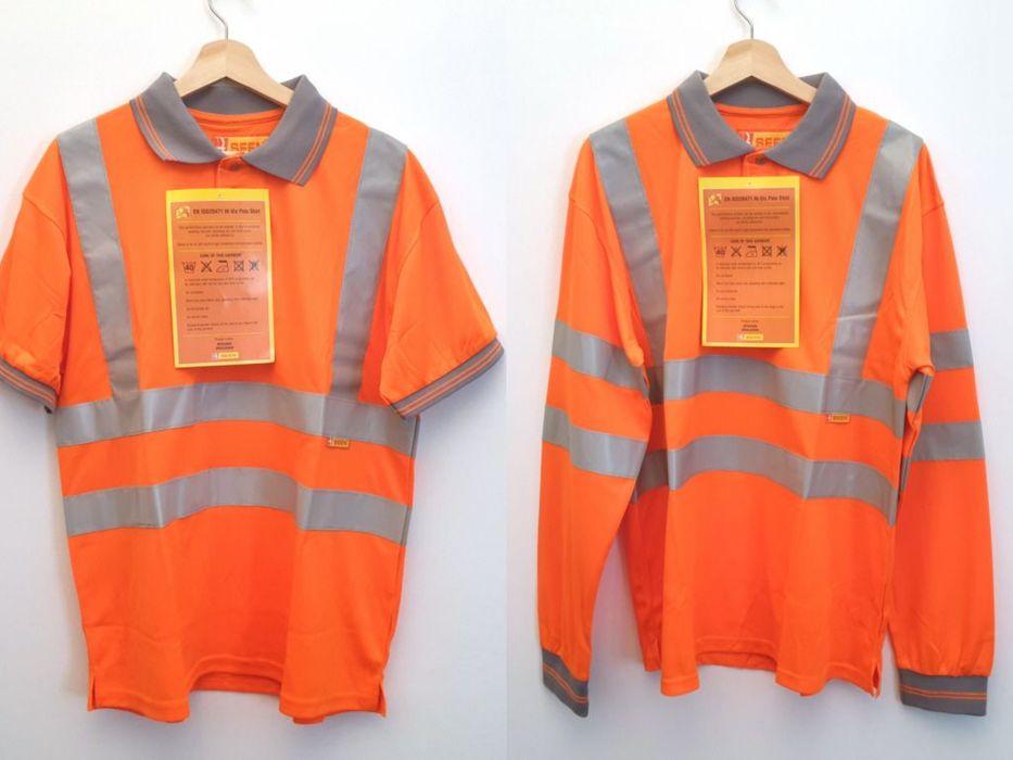 Polos Fluorescentes c/ Listras Reflexivas NOVOS