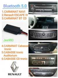 Bluetooth 5.0 Renault CARMINAT Cabasse Navi BT CD, ESCAPE IV AUX Рено