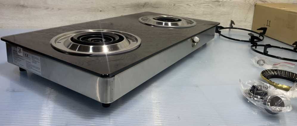 Газова плита настольна кемпінгова на 2 конфорки Klarstein Barzona 2