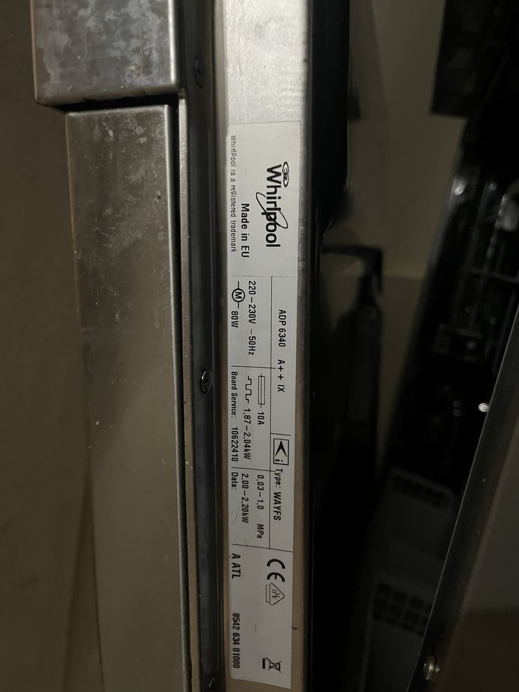 whirlpool adp 6340 com Avaria