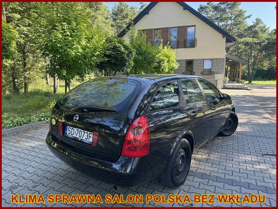 Nissan Primera 2007 r 1.8 Klima Sprawna Zero Korozji Doinwestowany Bez Wkładu