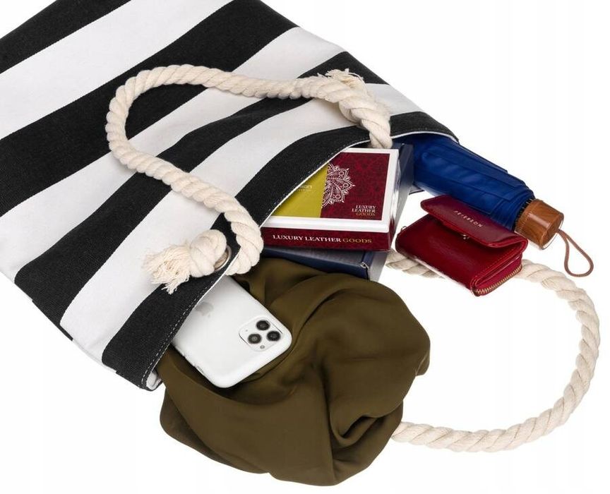 plażowa torba damska z poliestru