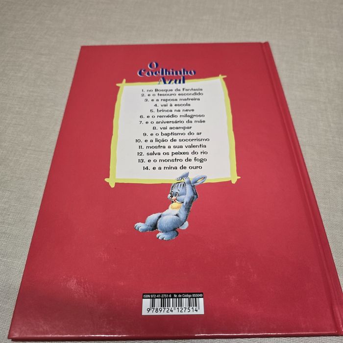Livro  O Coelhinho Azul vai à escola