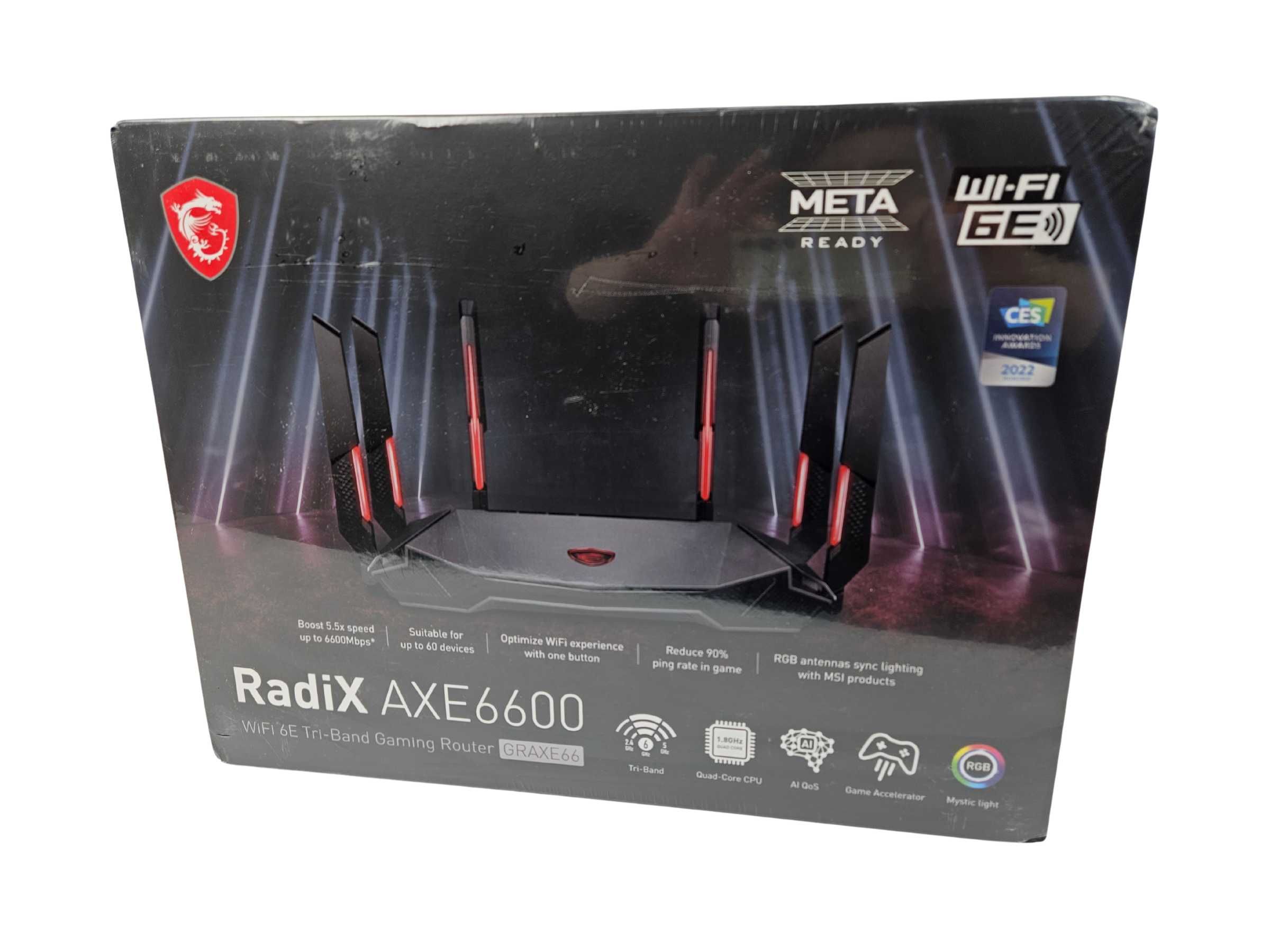 Ігровий роутер MSI RadiX AXE6600 Wi-Fi 6E