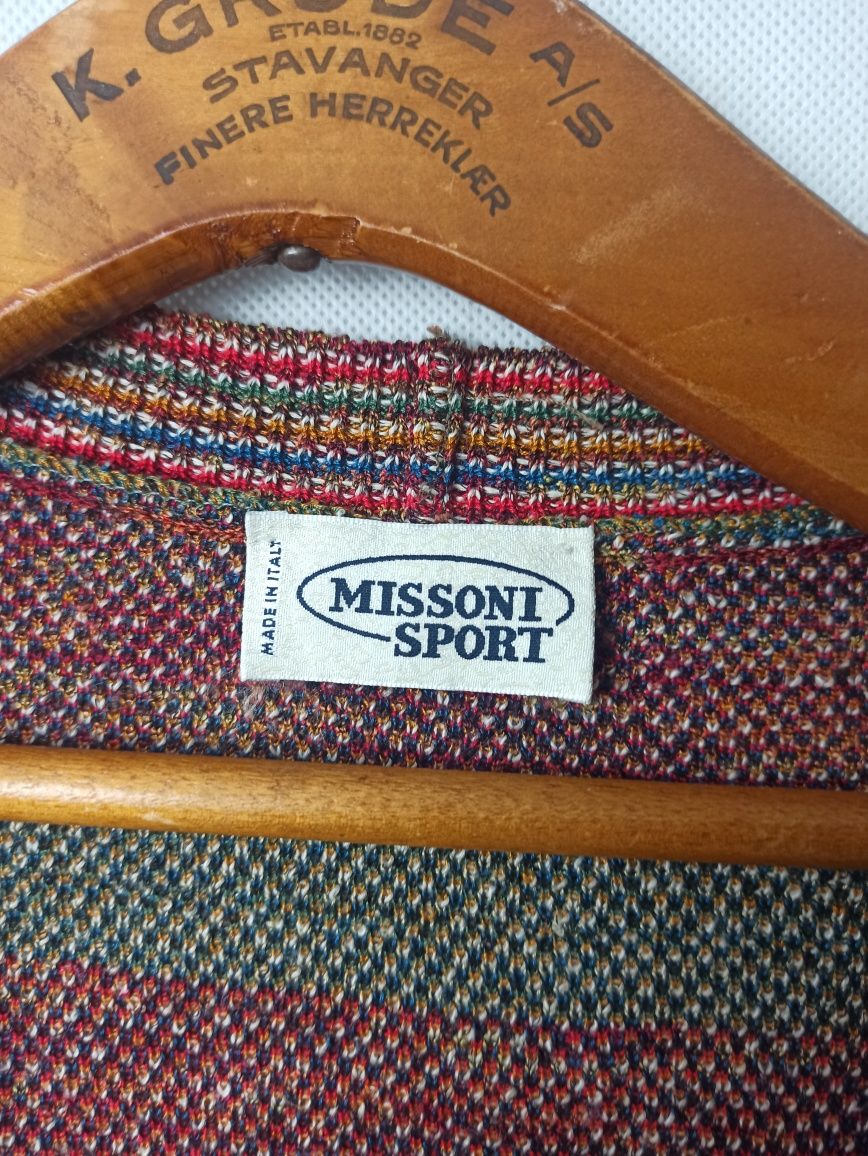 Missoni Sport Vintage 90s Multicolor Cardigan