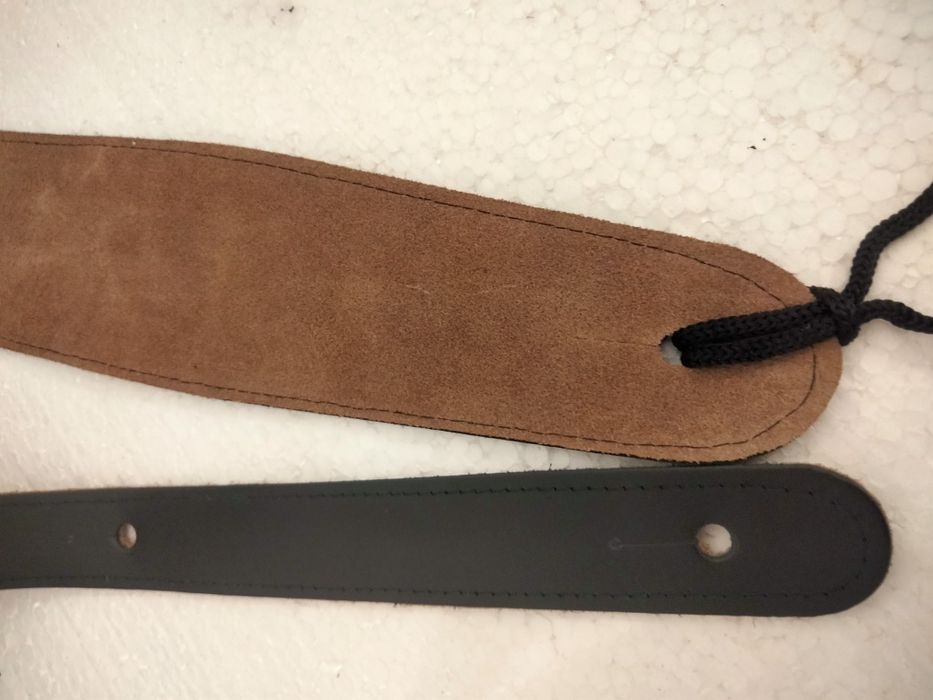 Pasek solidny Pas do gitary Prawdziwa skóra