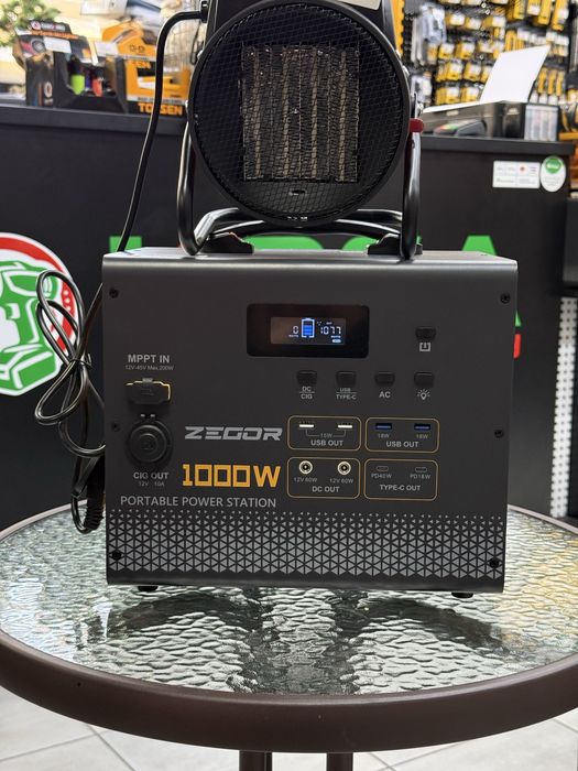 Портативна зарядна станція 1 кВт Zegor YC1100 з дисплеєм еко фло