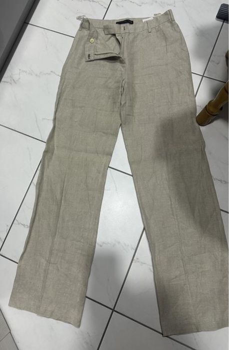 Брюки Balenciaga льон