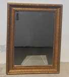 Espelho dourado rectangular