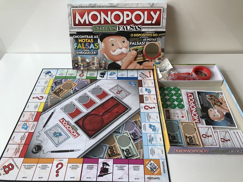 Jogo de Tabuleiro Monopólio Notas Falsas