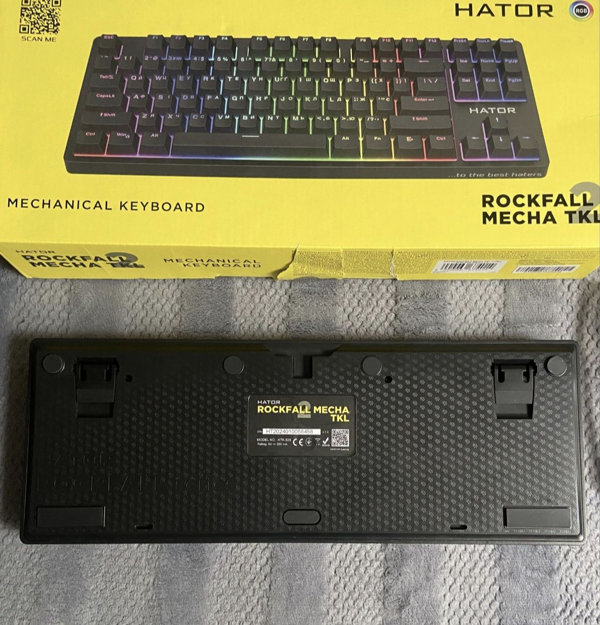 Клавіатура ігрова Нator Rockfall 2 Mecha TKL