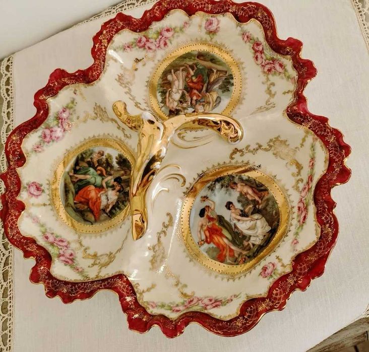 Менажница фарфор диаметр 30 см