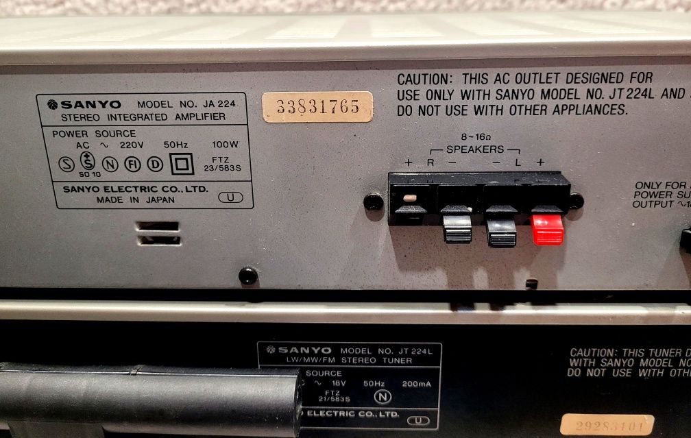 Wieża Sanyo , JA 224 , JT 224L , RD W340