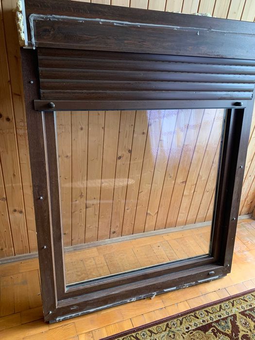 Okna Aluplast orzech argon  roleta 141x145 86x226 114x141 5 sztuk 82mm
