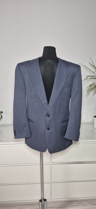 Marynarka garniturowa M Granatowa 45 % Welna