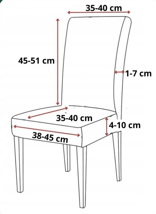Nowy szary pokrowiec na krzesło zestaw 6 sztuk