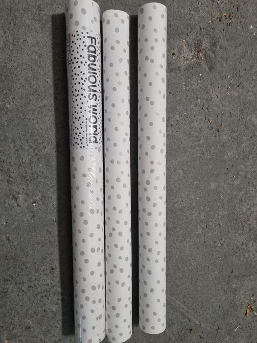 Tapeta kropeczki szare Fabulos world tapeta dots 67106-1