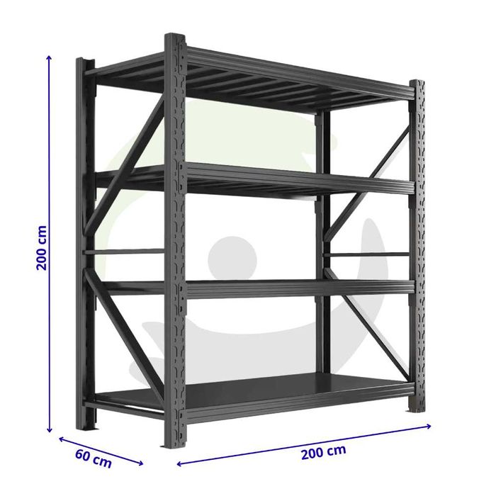 Regał Metalowy Magazynowy Modułowy 600kg.
