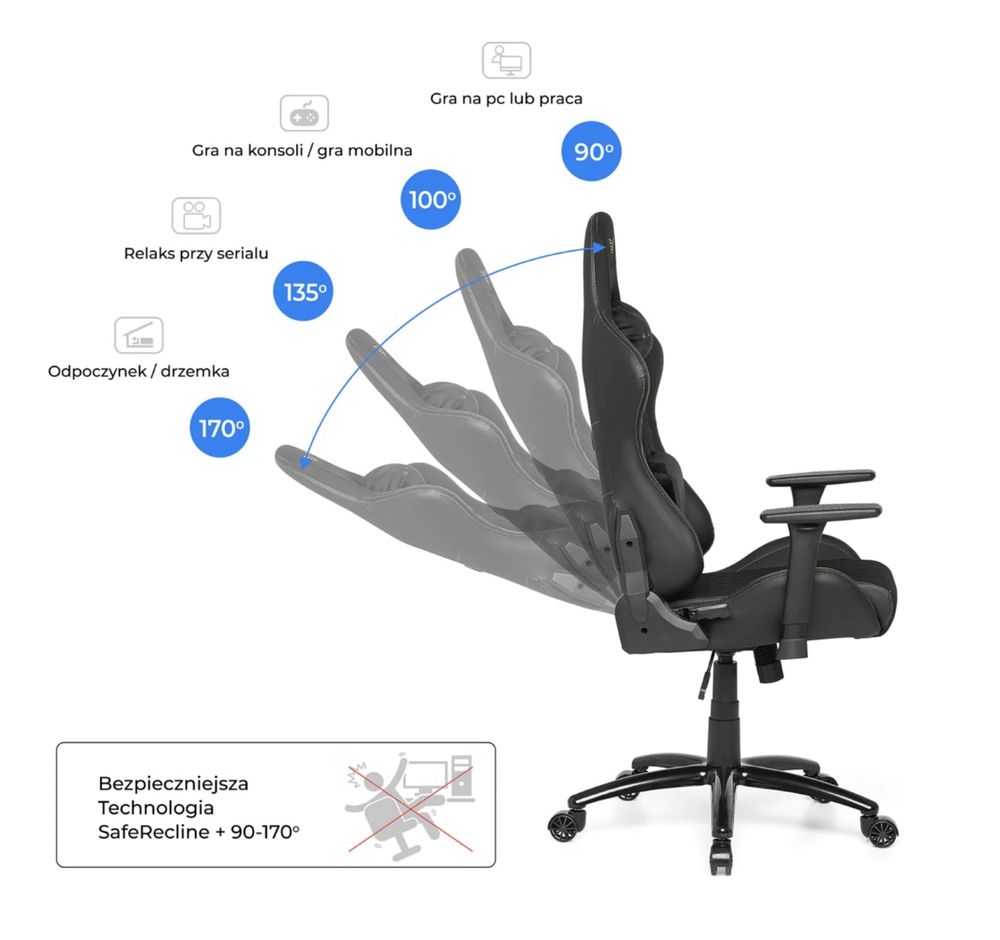 Krzesło obrotowe/krzesło biurowe/ Fotel Gamingowy Gamvis PHANTOM