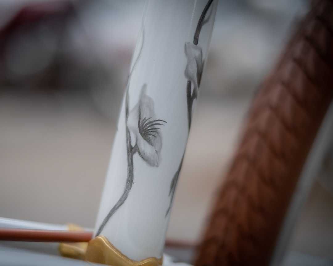 Bicicleta Pasteleira OSOB White Bloom Custom