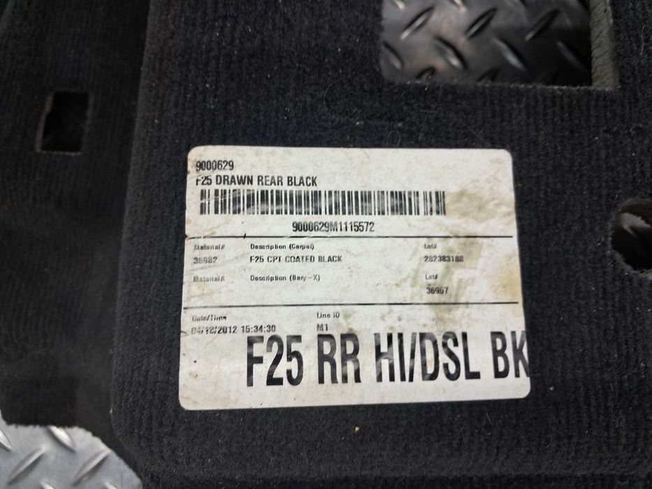 Покрытие пола заднее BMW BMW X3 F25 51477228713