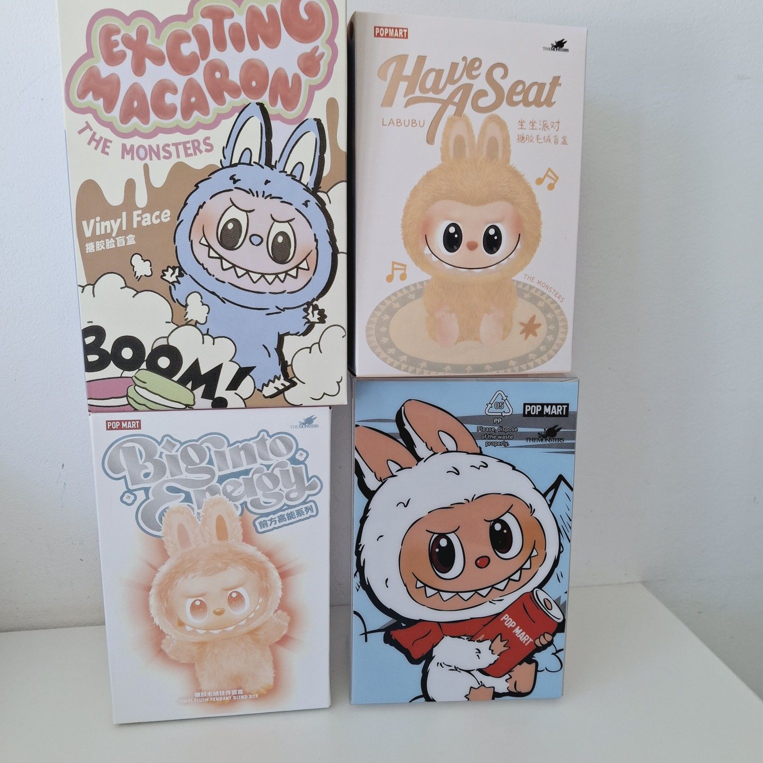 Extra zestaw labubu monsters 4 sztuki