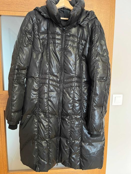 PŁASZCZ DAMSKI PIKOWANY z kapuzą wiosenno, jesienno zimowy