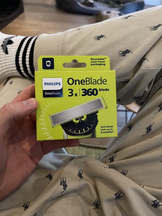 One blade Philips 360 x3 Змінні леза Лезвие для станка Филипс