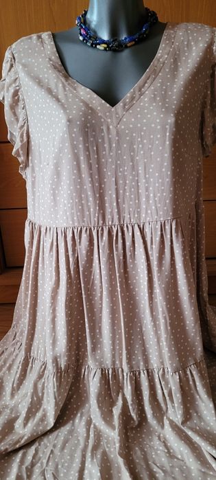 Nowa  sukienka z falbaną 44 PROMOCJA  wyprzedaż szafy