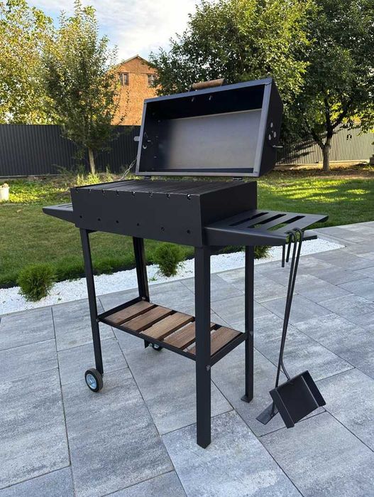 Мангал гриль з кришкою для приватного будинку метал 4 мм БЕЗ ПРЕДОПЛАТ