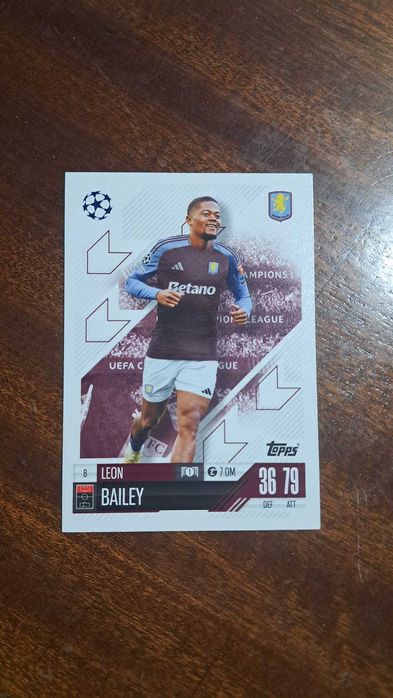 Cartas da coleção Match Attax da Topps 2024/2025 Leon Bailey