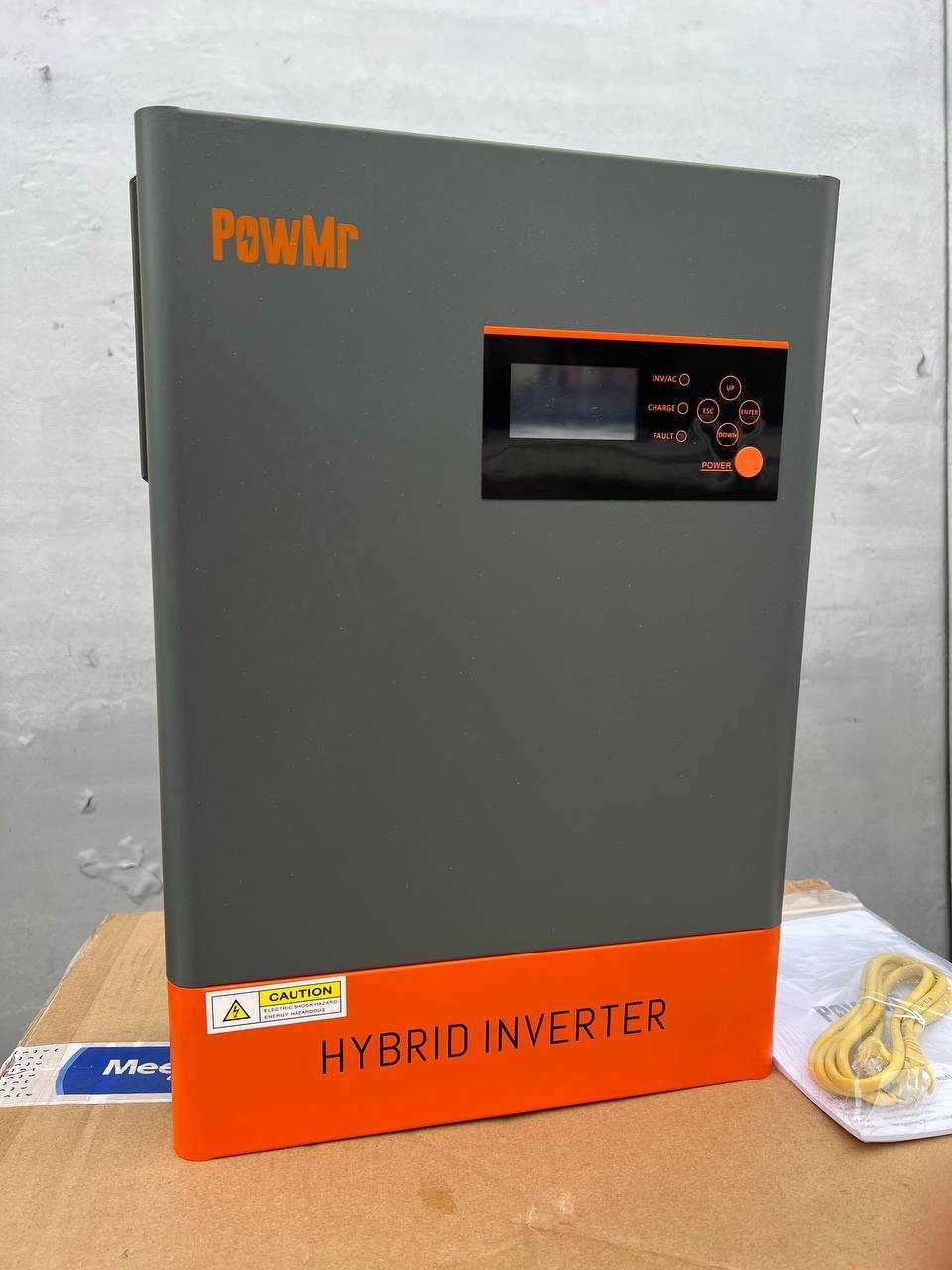 Гібридний інвертор для дому POWMr 6.2KW 48V - Чистий синусоїд. В наявн
