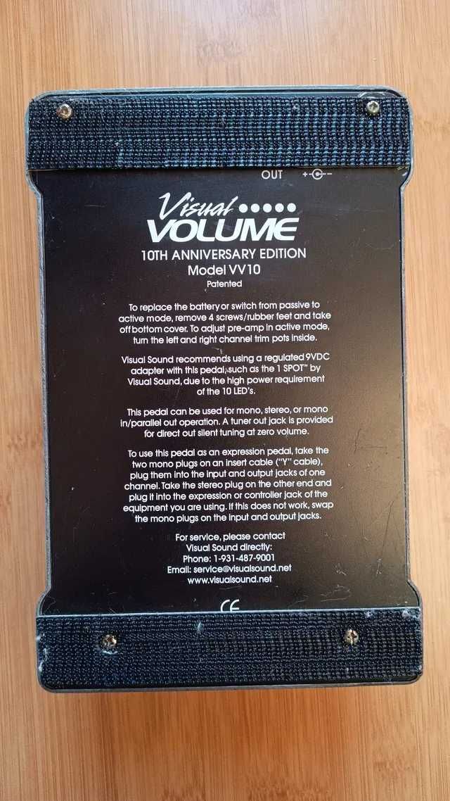 Pedal de Volume VISUALSOUND VV10 (10th anniversary edition)