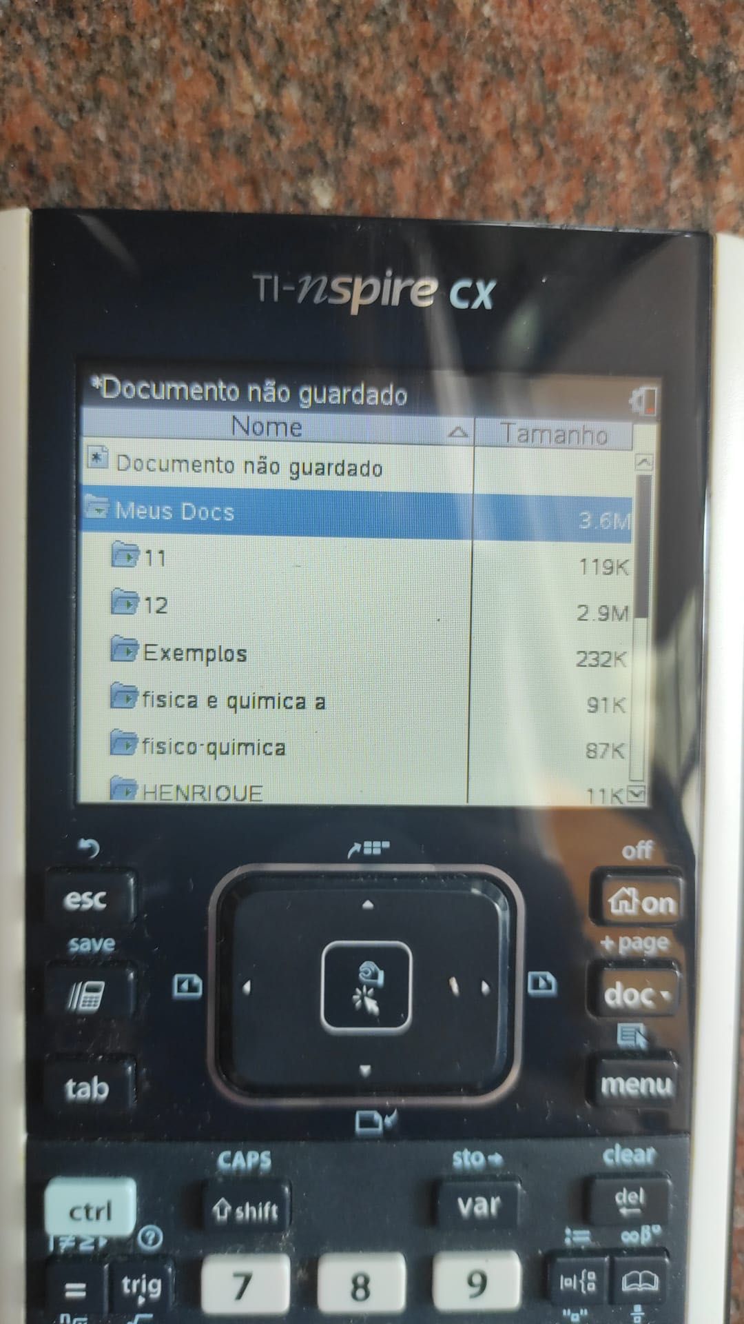 Calculadora gráfica TI nspire CX